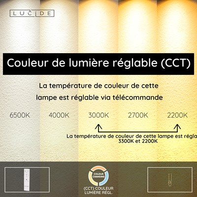 Lucide JANDERIN - Plafonnier - LED Dim. - CCT - 1x36W 2200K/3300K - Champagne Couleur | Vibes